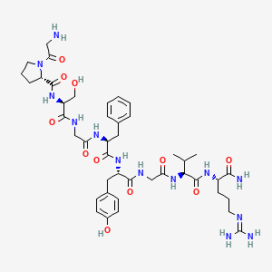 Chemical structure of Locustatachykinin I