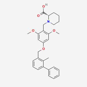Chemical structure of PD-1/PD-L1 inhibitor 1 (BMS-1)