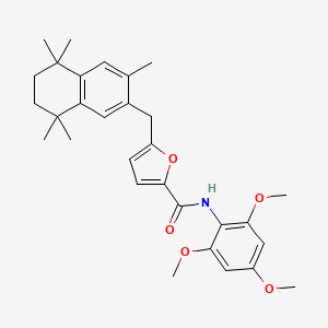 Chemical structure of AG 045572