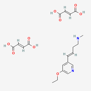 Chemical structure of TC 2559 difumarate