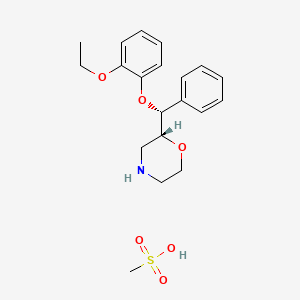 Chemical structure of Reboxetine mesylate