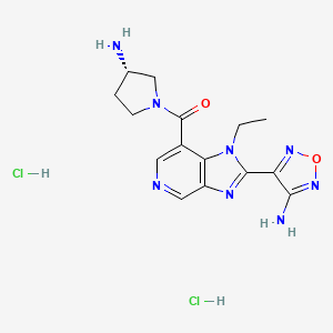 Chemical structure of SB 772077B dihydrochloride