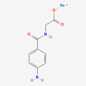 Chemical structure of Sodium p-aminohippurate