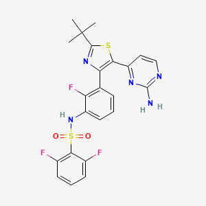 Chemical structure of Dabrafenib