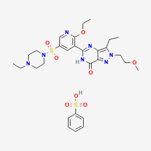 Chemical structure of Gisadenafil besylate