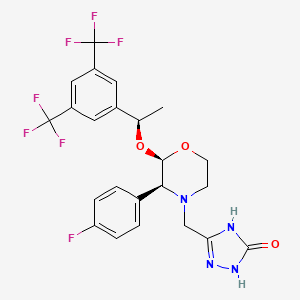 Chemical structure of Aprepitant