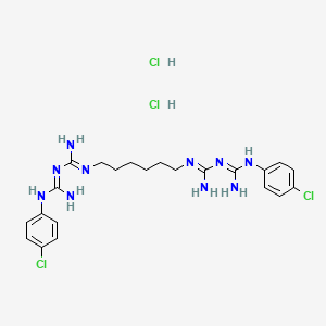 Chemical structure of Chlorhexidine HCl