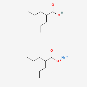 Chemical structure of Divalproex Sodium