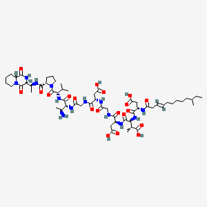 Chemical structure of Amphomycin