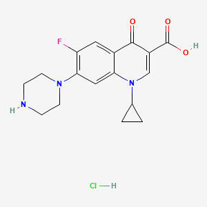Chemical structure of Ciprofloxacin (hydrochloride)
