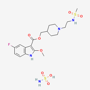 Chemical structure of GR 125487 sulfamate