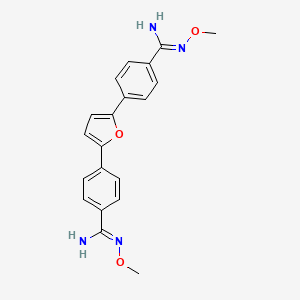 Chemical structure of Pafuramidine