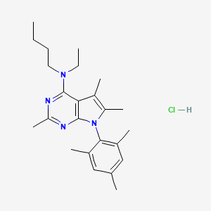 Chemical structure of Antalarmin hydrochloride