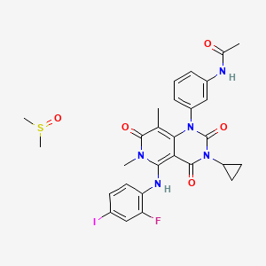 Chemical structure of Trametinib DMSO solvate