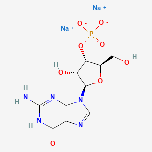 Chemical structure of Guanosine-2'(3')-monophosphate disodium salt