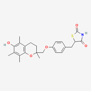 Chemical structure of Troglitazone