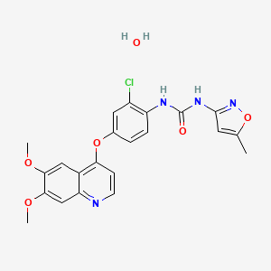 Chemical structure of Tivozanib (hydrate)