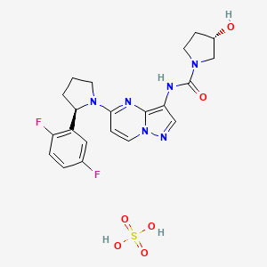 Chemical structure of Larotrectinib Sulfate