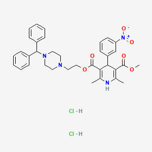 Chemical structure of Manidipine 2HCl