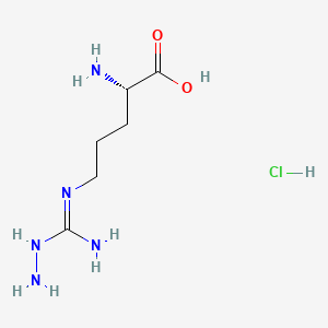 Chemical structure of NG-amino-L-Arginine (hydrochloride)