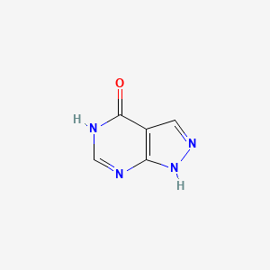 Chemical structure of Allopurinol