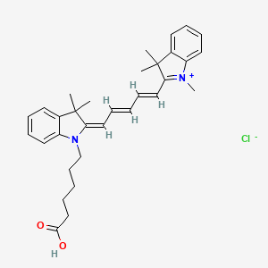 Chemical structure of Cy5 carboxylic acid