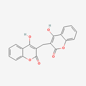Chemical structure of Dicoumarol
