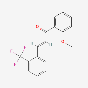 Chemical structure of 2-Trifluoromethyl-2'-methoxychalcone