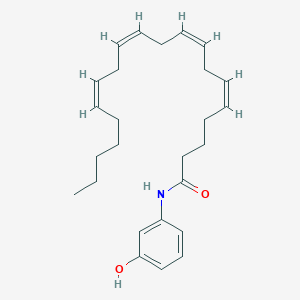 Chemical structure of N-(3-hydroxyphenyl)-Arachidonoyl amide