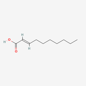 Chemical structure of (E)-2-Decenoic acid