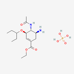 Chemical structure of Tamiflu