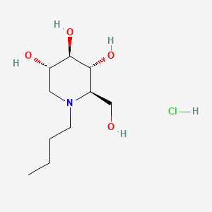 Chemical structure of Miglustat hydrochloride