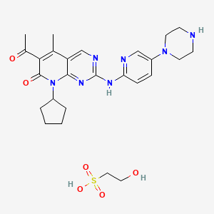 Chemical structure of Palbociclib Isethionate