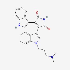 Chemical structure of GF 109203X (Bisindolylmaleimide I)