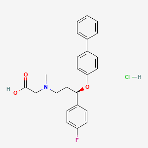 Chemical structure of ALX 5407 hydrochloride