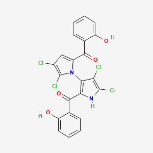 Chemical structure of Marinopyrrole A