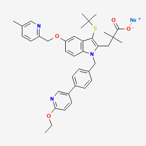 Chemical structure of Fiboflapon Sodium