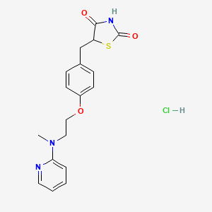 Chemical structure of Rosiglitazone HCl