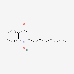 Chemical structure of HQNO