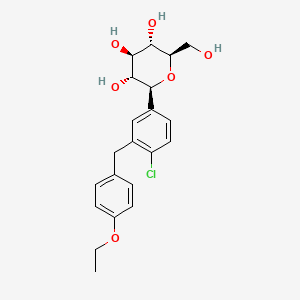 Chemical structure of Dapagliflozin
