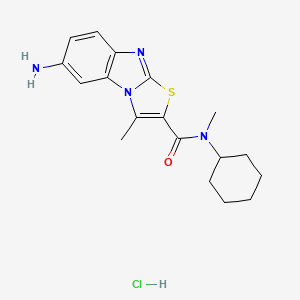 Chemical structure of YM 298198 hydrochloride