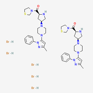 Chemical structure of Teneligliptin hydrobromide