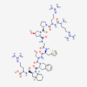 Chemical structure of HOE 140