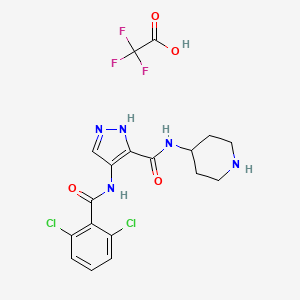Chemical structure of AT7519 trifluoroacetate