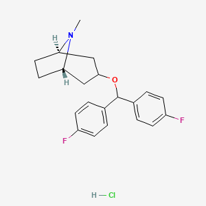 Chemical structure of AHN 1-055 (hydrochloride)