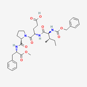 Chemical structure of Z-Ile-Glu-Pro-Phe-Ome