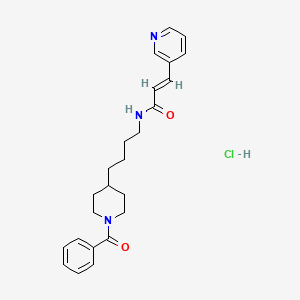 Chemical structure of FK 866 hydrochloride