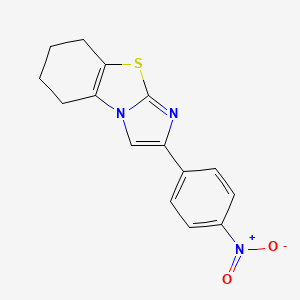 Chemical structure of p-nitro-Cyclic Pifithrin-α