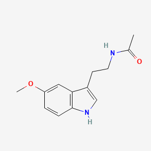 Chemical structure of Melatonin