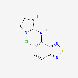 Chemical structure of Tizanidine